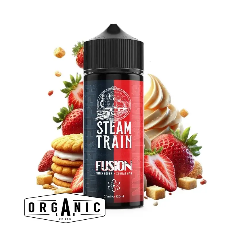Steam Train Fusion Flavour Shot | Φράουλα Μπισκότο