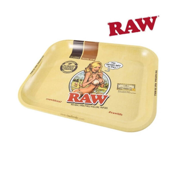 Raw - Girl Metal Rolling Tray Small