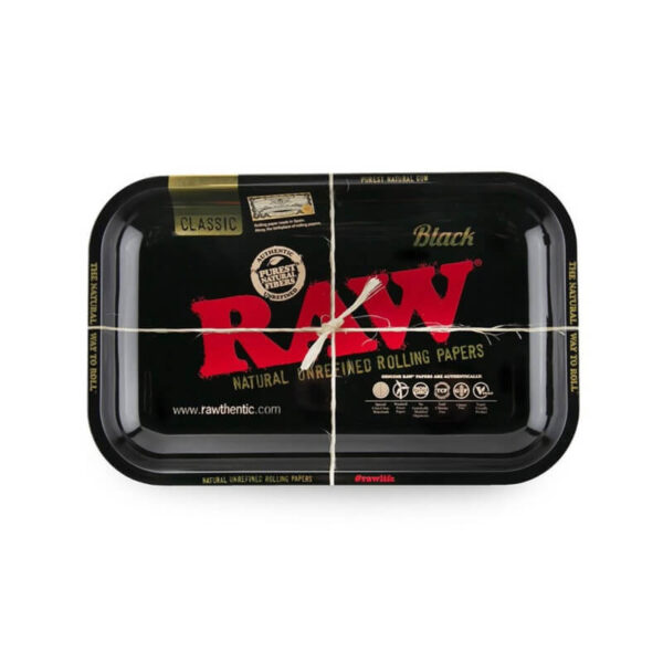 Raw - Black Metal Rolling Tray Small