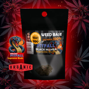 Weed Base – Ανθοί Κάνναβης PITFALL SUPREME CBD PUNCH 100% Black Mamba [1Gr|2Gr|5Gr]