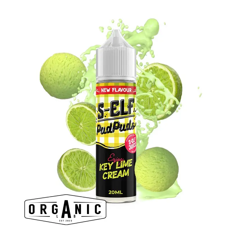 S-ELF JUICE – ELIQUID PUD PUDS KEYLIME CREAM FLAVOUR SHOT 60ML