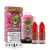 Monster Puff 28K Watermelon Raspberry Ice 20mg Refillable Vape Kit 2ml + 2x10ml pack