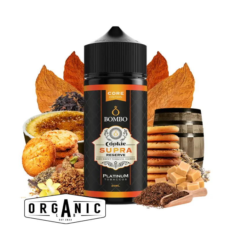 Bombo Cookie Supra Reserve Platinum Tobaccos Core Edition Flavour Shot 120ml