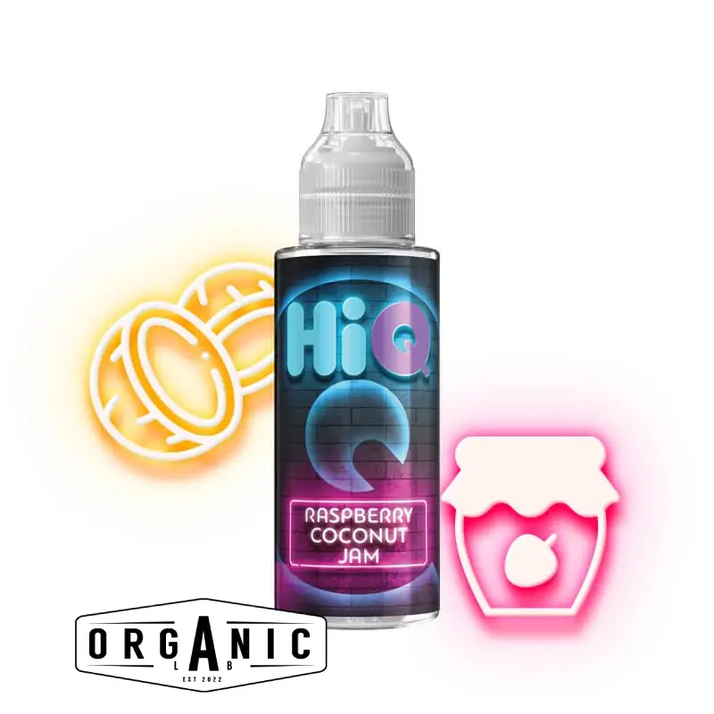 HiQ Raspberry Coconut Jam Flavour Shot 120ml