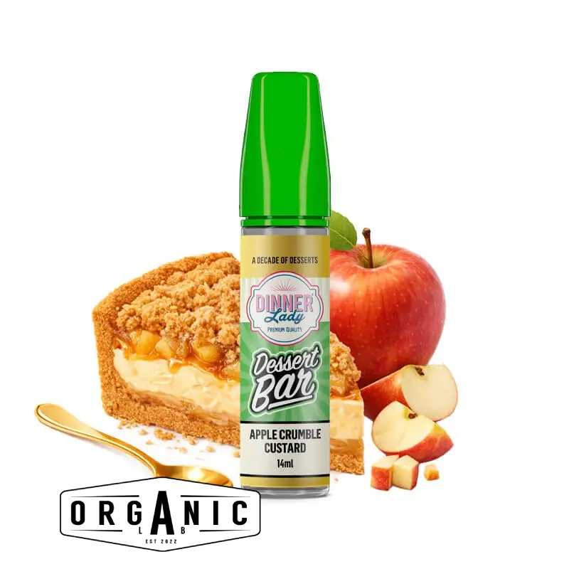 Dinner Lady Dessert Bar Apple Crumble Custard Flavour Shot Dinner Lady Dessert Bar Apple Crumble Custard Flavour Shot – συμπυκνωμένο άρωμα