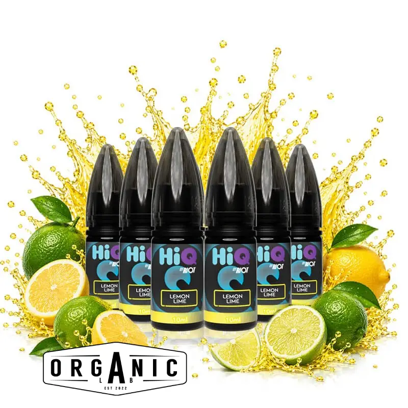 HiQ by Riot Lemon Lime 20mg 10ml (Pack of 6) HiQ Lemon Lime 20mg 10ml – συσκευασία 6 τεμαχίων